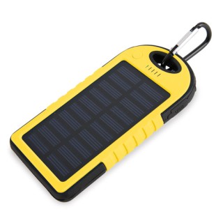 Batería externa solar para dos dispositivos personalizada